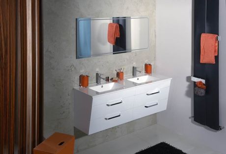 Przejdź do produktu KALI szafka z umywalką 150x50x45 cm, biały