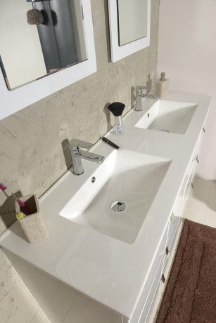 Przejdź do produktu MITRA szafka z umywalką, 3 szuflady, 150x70x46 cm, biały