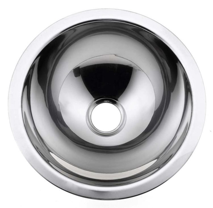 Umywalka wpuszczana w blat, nierdzewna, średnica 305 mm