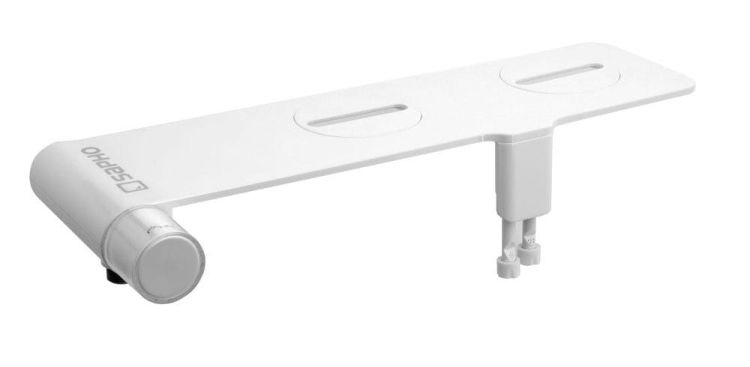 Bidet pod deskę WC, zasilanie zimną wodą, plastik, biały