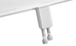 Bidet pod deskę WC, zasilanie zimną wodą, plastik, biały