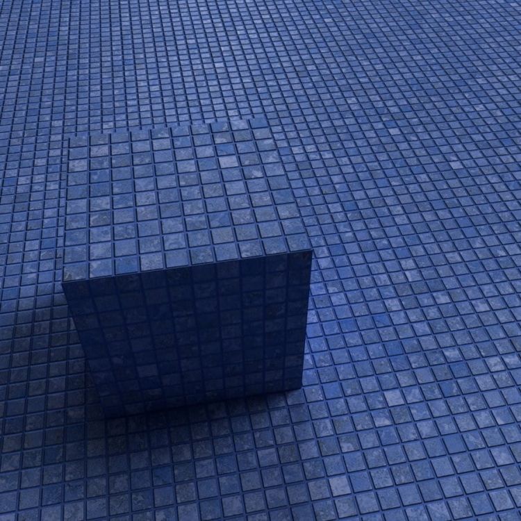 ZEN Bluestone Glass mosaic 25x25mm (plato 31,2x49,5) (bal.= 2,00m2)