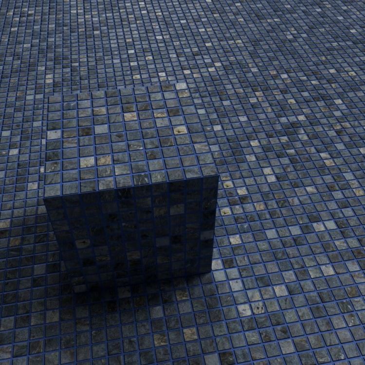 ZEN Dolerite Glass mosaic 25x25 mm (plato 31,2x49,5)