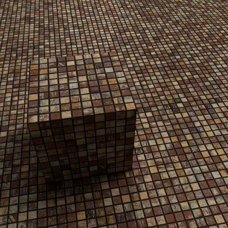 ZEN Rustic Glass mosaic 25x25 mm (plato 31,2x49,5) (bal.= 2,00m2)
