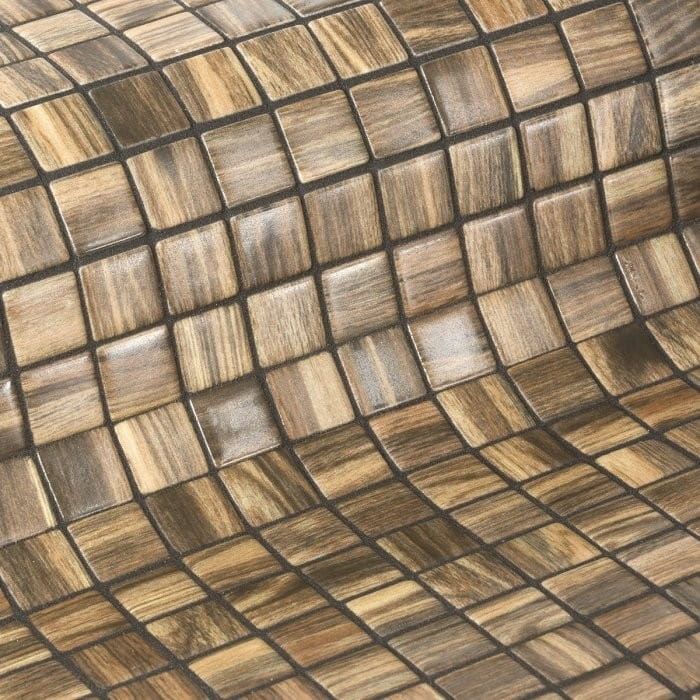 ZEN Palisandro Glass mosaic 25x25 mm (plato 31,2x49,5) (bal.= 2,00m2)