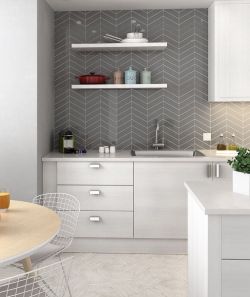 CHEVRON WALL White Matt Left 18,6x5,2 (EQ-3) (1bal=0,5m2)