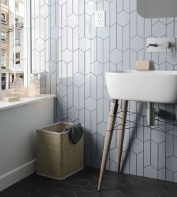 CHEVRON WALL White Matt Left 18,6x5,2 (EQ-3) (1bal=0,5m2)