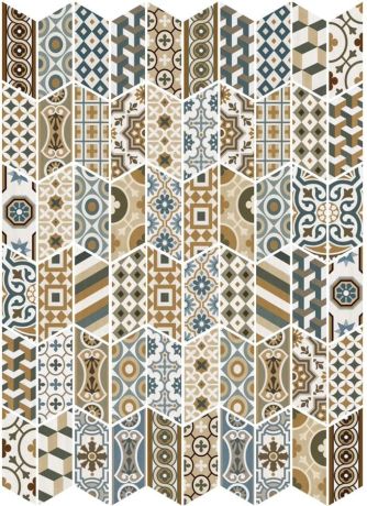 Przejdź do produktu CHEVRON FLOOR Patchwork Color Derecho 9x20,5 (EQ-10D) (1bal=1m2)