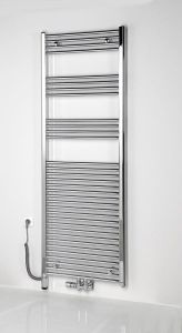 ONE D grzałka elektryczna z termostatem, 200W, lewa chrom