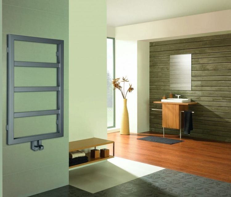 DENALI grzejnik 550x904mm, 292 W, srebrny ze strukturą