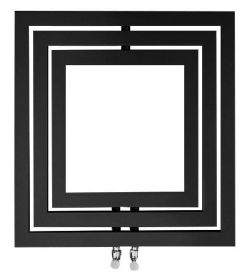 MONOPOLI grzejnik 600x600mm, 312 W, antracyt