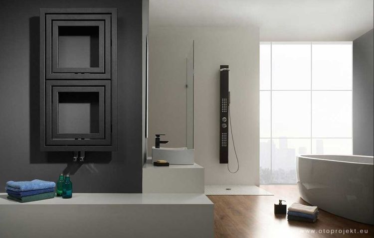 DUPOLI grzejnik 600x1110mm, 556 W, antracyt