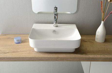Przejdź do produktu SOTT AQUA umywalka wpuszczana w blat, 57x44cm, biała