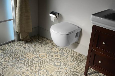 Przejdź do produktu BRILLA WC wiszące, Rimless, 36,5x53cm, biały