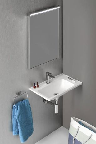 Przejdź do produktu ARANA umywalka kompozytowa 56x35cm, biała, prawa