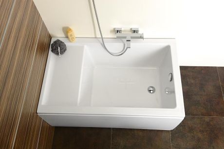 Przejdź do produktu JAZZ wanna z siedziskiem 120x75x39cm, biały