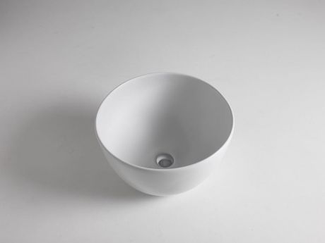 Przejdź do produktu DOME umywalka ceramiczna nablatowa wysoka, Ø 45,5cm, biały