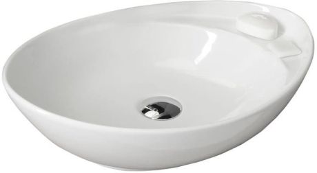 Przejdź do produktu BEVERLY umywalka ceramiczna nablatowa, 56x37cm, biały