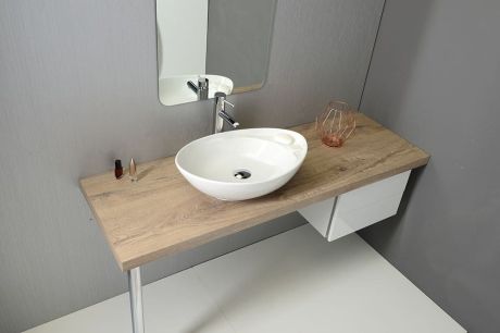 Przejdź do produktu BEVERLY umywalka ceramiczna nablatowa, 56x37cm, biały