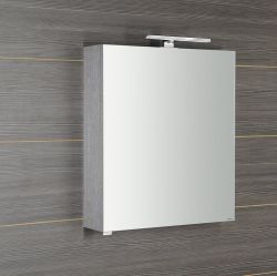 RIWA LED szafka z oświetleniem LED, 50x70x17cm, dąb srebrny