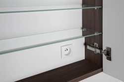 RIWA LED szafka z oświetleniem LED, 50x70x17cm, orzech bruno