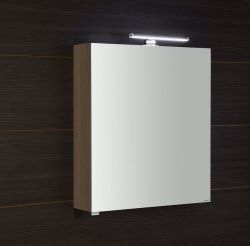 RIWA LED szafka z oświetleniem LED, 50x70x17cm, orzech bruno