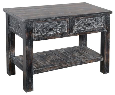Przejdź do produktu UBUD szafka umywalkowa 100x73x50cm, szaro-biały patyna