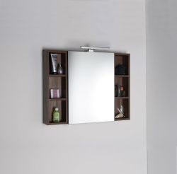 RIWA LED szafka z oświetleniem LED, 60x70x17cm, bezdotykowy, orzech bruno