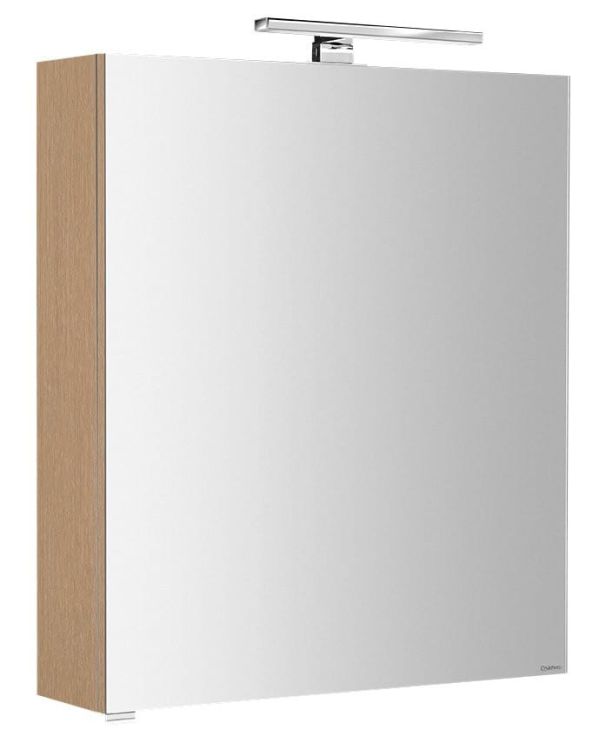 RIWA LED szafka z oświetleniem LED, 60x70x17cm, bezdotykowy, dąb wenecki
