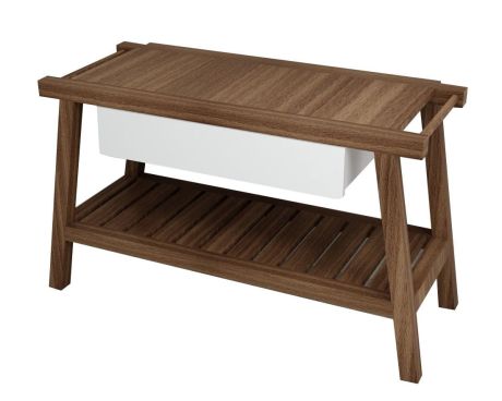Przejdź do produktu PRIM szafka umywalkowa 125x72x50cm, buk/biały