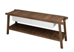 PRIM szafka umywalkowa 183x72x50cm, buk/biały