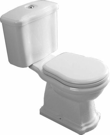 Przejdź do produktu RETRO kompakt WC, odpływ pionowy, biały-chrom