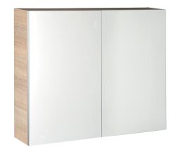 VEGA szafka z lustrem, 80x70x18cm, dąb platin