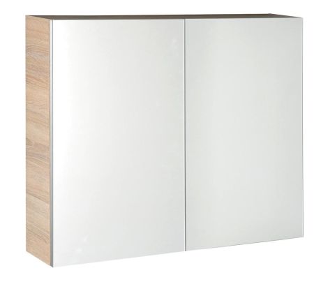 Przejdź do produktu VEGA szafka z lustrem, 80x70x18cm, dąb platin