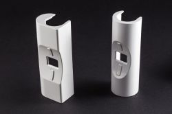 Grzałka elektryczna z termostatem, zdalne sterowanie 600W, okrągła, biała