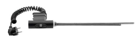 Przejdź do produktu Grzałka elektryczna z termostatem, zdalne sterowanie 900W, okrągła, antracyt