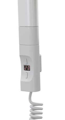 Przejdź do produktu Grzałka elektryczna z termostatem, zdalne sterowanie 300W, kształt D, biała