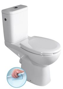 ETIUDA WC kompakt dla niepełnosprawnych CLEAN ON, tylny odpływ