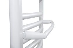 Suszarka ręczników na grzejnik 46 cm, prosty, biały