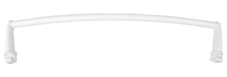 Suszarka ręczników na grzejnik 43 cm, obły, biały