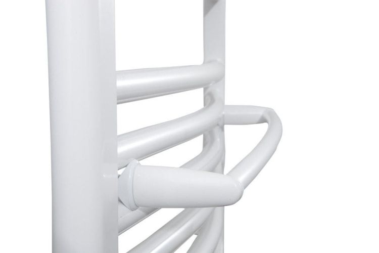 Suszarka ręczników na grzejnik 43 cm, obły, biały