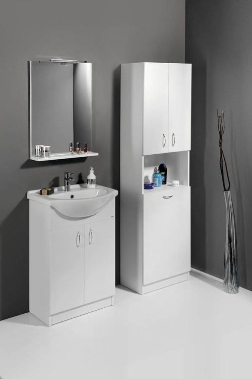 SIMPLEX ECO 55 szafka umywalkowa wraz z umywalką 53x83,5x30,7cm