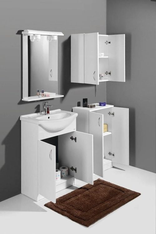 SIMPLEX ECO 60 szafka umywalkowa wraz z umywalką 58,5x83,5x30,7cm