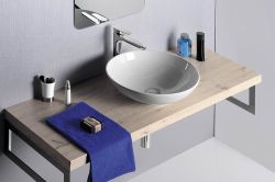 DIMP umywalka ceramiczna nablatowa, średnica 46 cm
