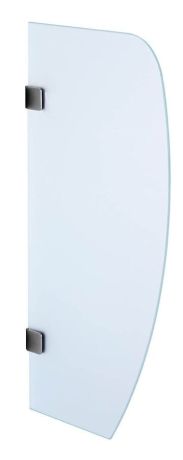 Przejdź do produktu Ścianka oddzielająca pisuarowa 80x40 cm, szkło mleczne