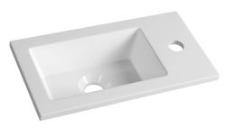 Umywalka kompozytowa 40x22cm, biała