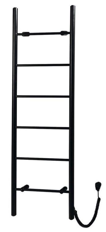 KARBO elektr. suszarka na ręczn. okrągłe profile, 500x1600mm, 120 W, czarny