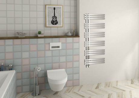 Przejdź do produktu VISTA grzejnik łazienkowi 500x1190mm, stal nierdzewna mat