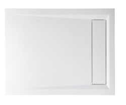 VARESA brodzik kompozytowy z pokrywą syfonu, prostokąt 110x90x4cm, biała