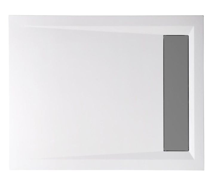 VARESA brodzik kompozytowy z pokrywą syfonu, prostokąt 110x90x4cm, biała